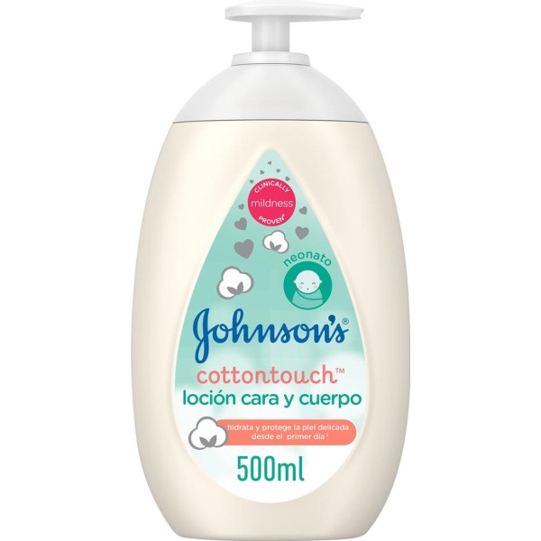 Johnsons cotton touch locion cara y cuerpo 500ml